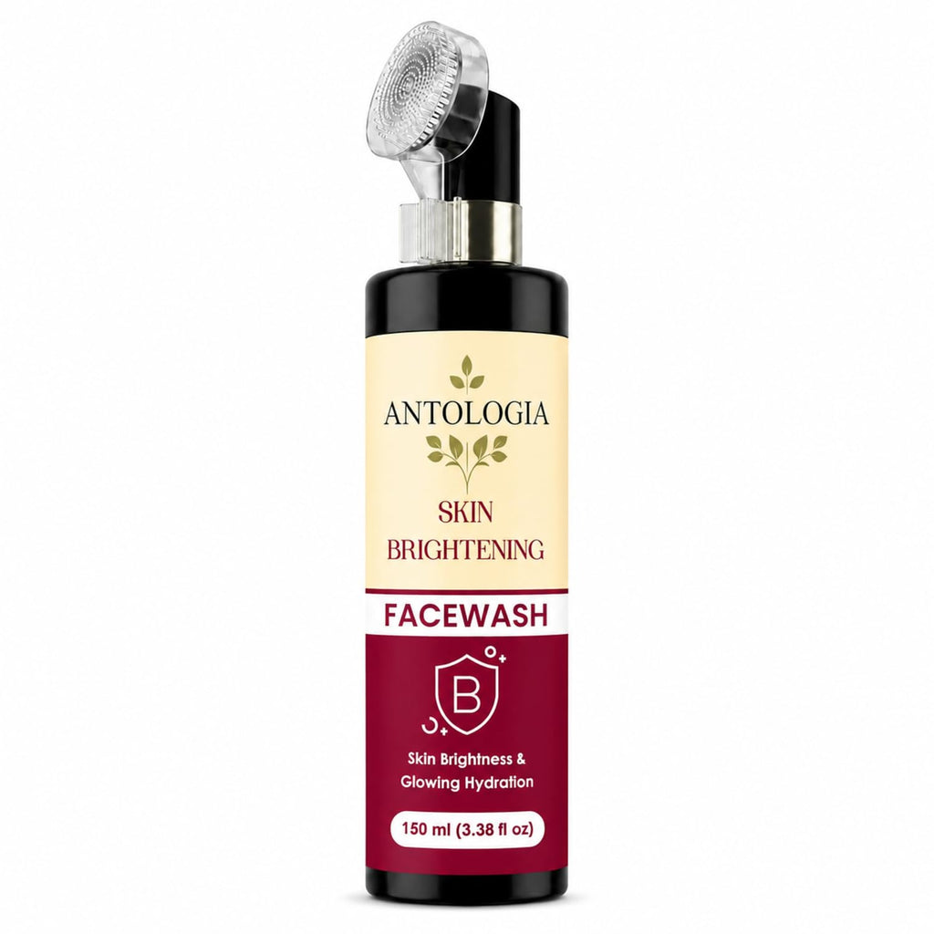 Antologia Skin Brightening Face Wash for Glowing & Hydrated Skin, Gentle Daily Facial Cleanser for Fresh and Healthy Looking Skin, Lightweight Formula, 150ml