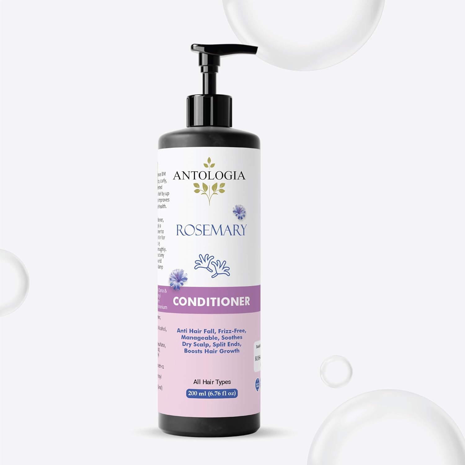 Antologia Conditioner, Nourishing, Repairing, Smoothening, All Hair Types, 200ml (Rosemary Conditioner)