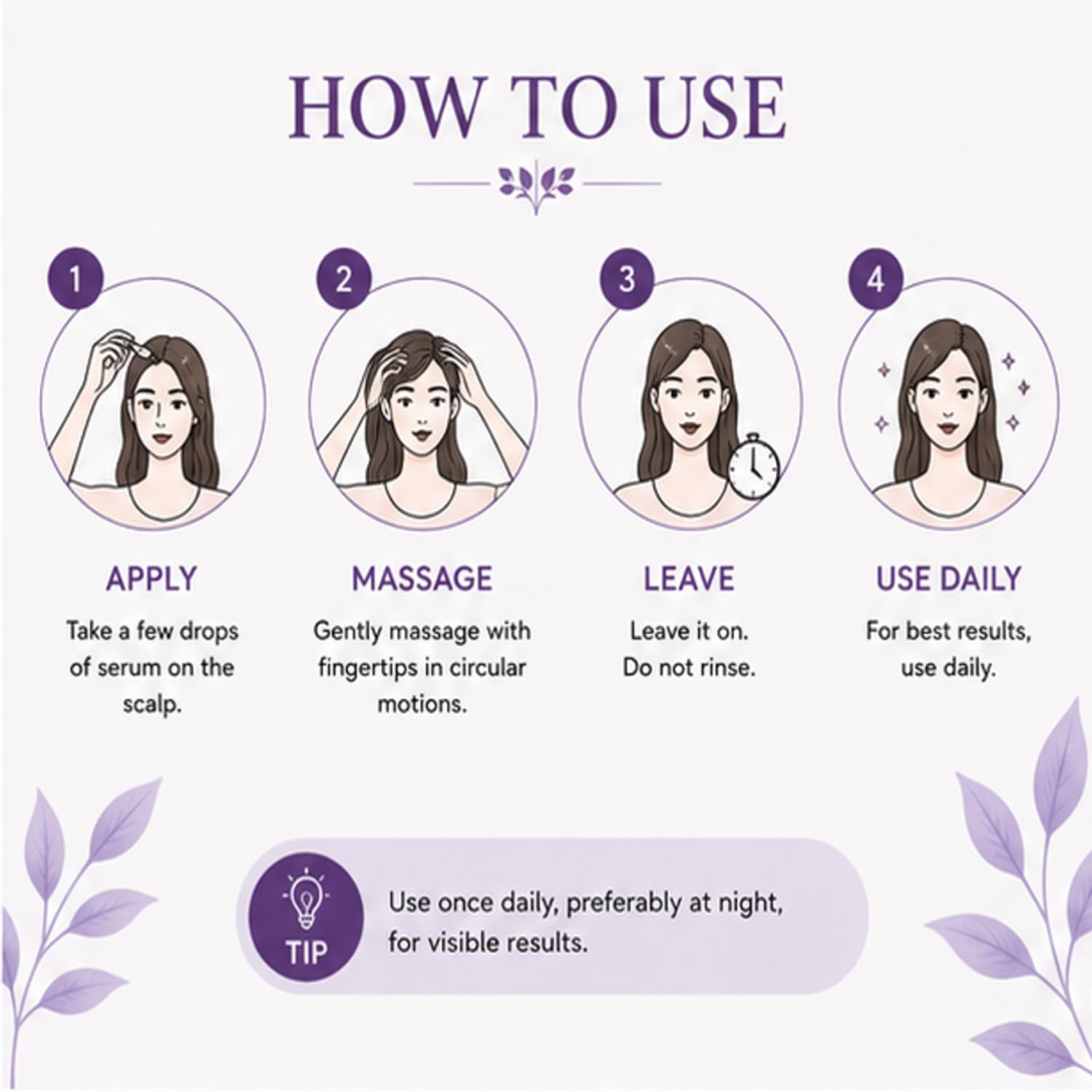 Antologia Rosemary Hair Serum for Hair Fall Control & Scalp Nourishment, Lightweight Hair Care Serum for Stronger and Healthier Looking Hair, 30ml