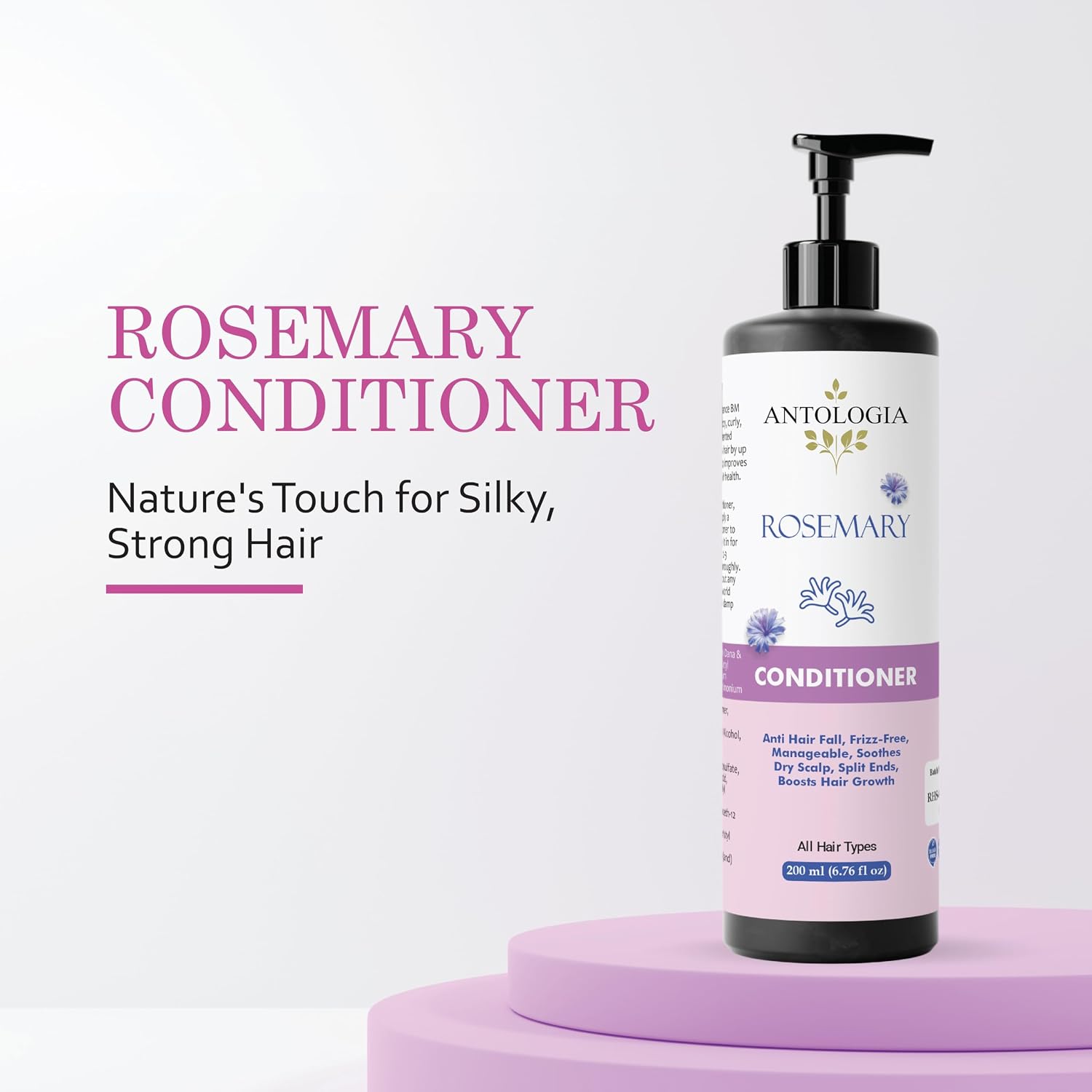 Antologia Conditioner, Nourishing, Repairing, Smoothening, All Hair Types, 200ml (Rosemary Conditioner)