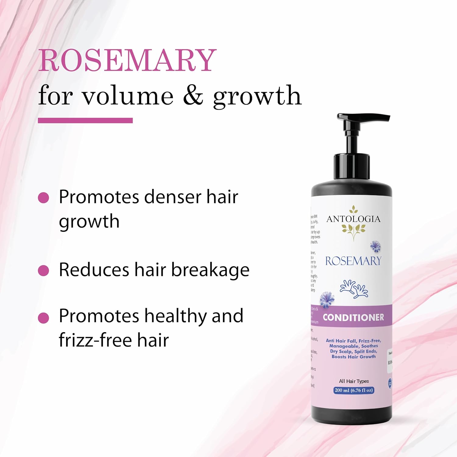 Antologia Conditioner, Nourishing, Repairing, Smoothening, All Hair Types, 200ml (Rosemary Conditioner)