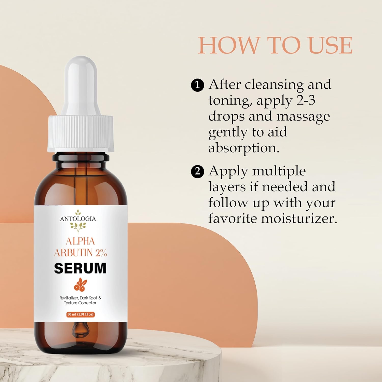 Antologia Alpha Arbutin 2% Serum, Dark Spot and Texture Corrector, 30 ml