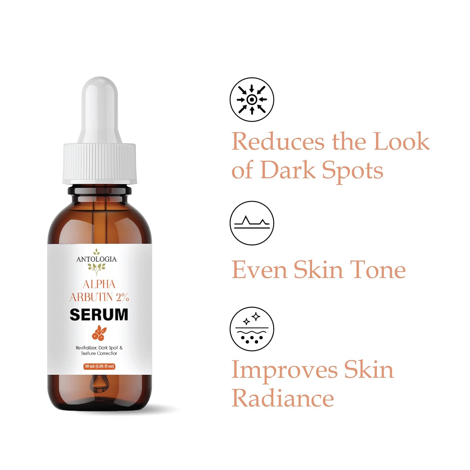 Antologia Alpha Arbutin 2% Serum, Dark Spot and Texture Corrector, 30 ml