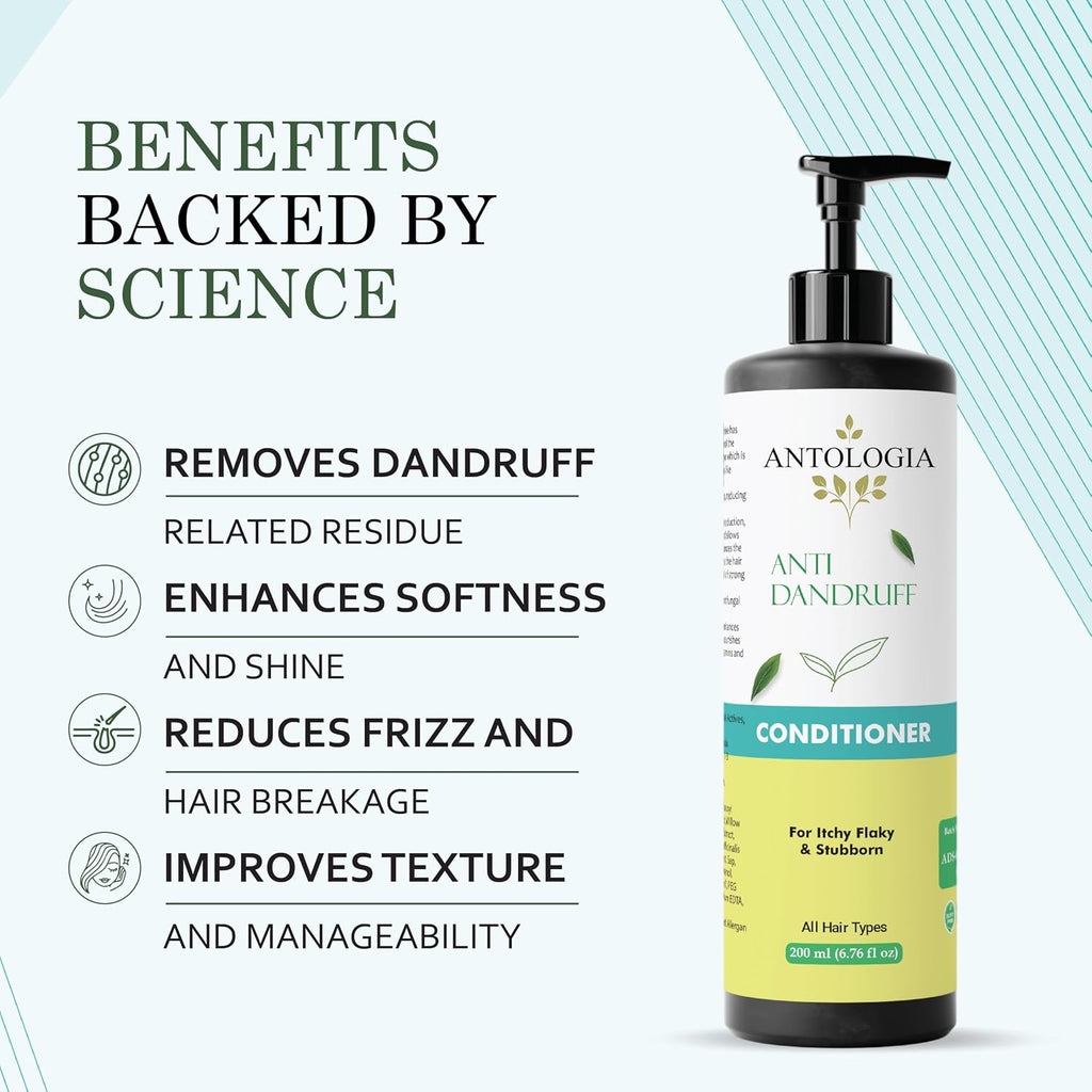 Antologia Conditioner, Nourishing, Repairing, Smoothening, All Hair Types, 200ml (Anti Dandruff Conditioner)