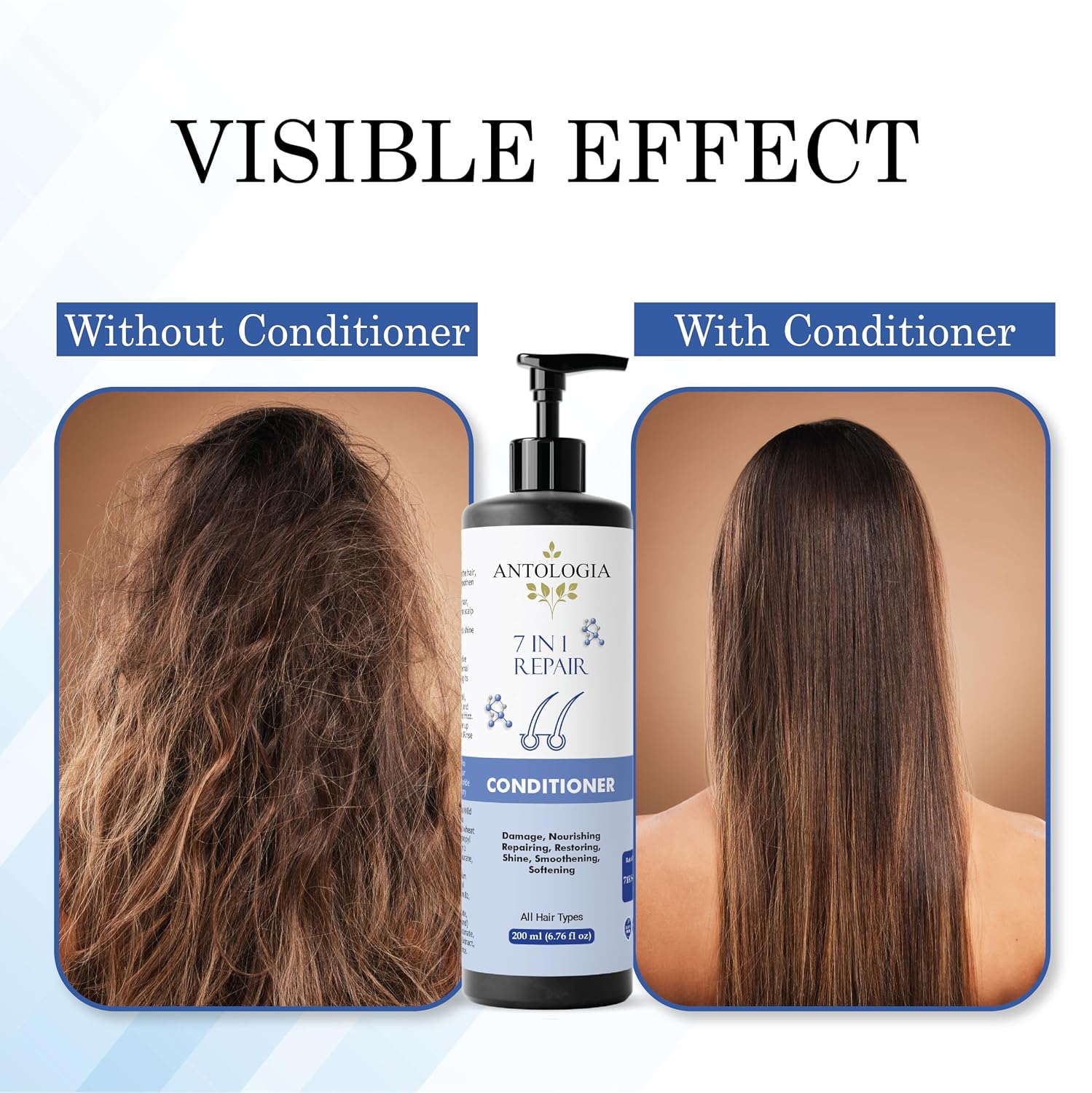 Antologia Conditioner, Nourishing, Repairing, Smoothening, All Hair Types, 200ml (7 in 1 Repair Conditioner)